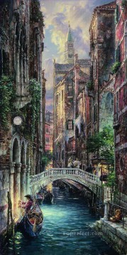 Paisajes Painting - Deja vu de escenas de la ciudad moderna del paisaje urbano de Venecia